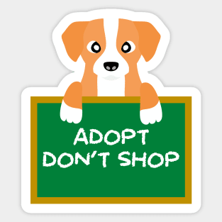 Advice Dog - Adopt Don't Shop Sticker